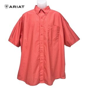Ariat | Men XXL |‎ Norbert Short Sleeve Button- Up Casual Shirt 100% Cotton